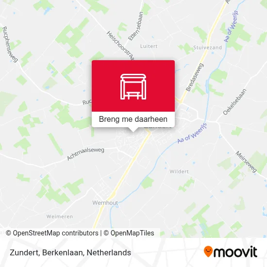 Zundert, Berkenlaan kaart