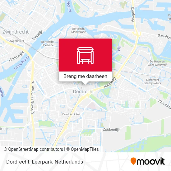 Dordrecht, Leerpark kaart