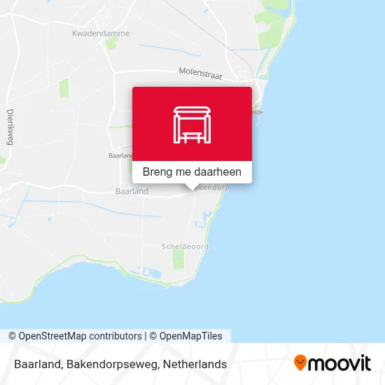Baarland, Bakendorpseweg kaart