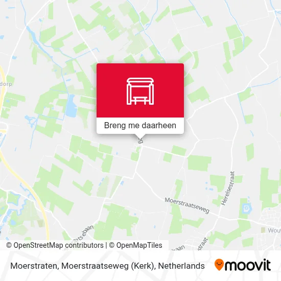 Moerstraten, Moerstraatseweg (Kerk) kaart