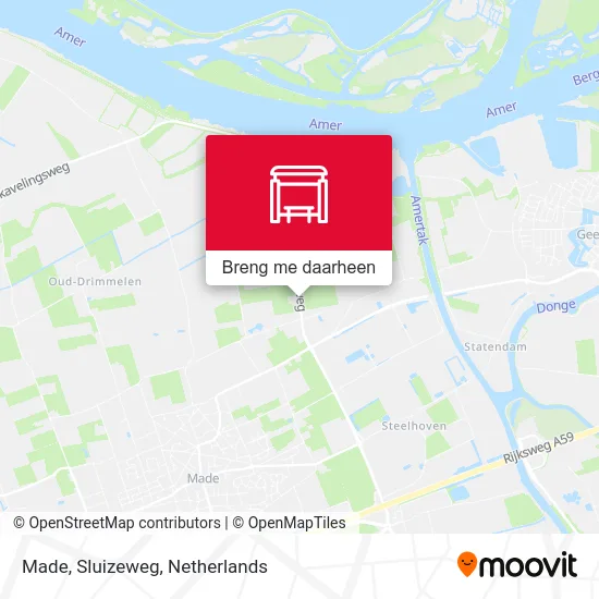 Made, Sluizeweg kaart