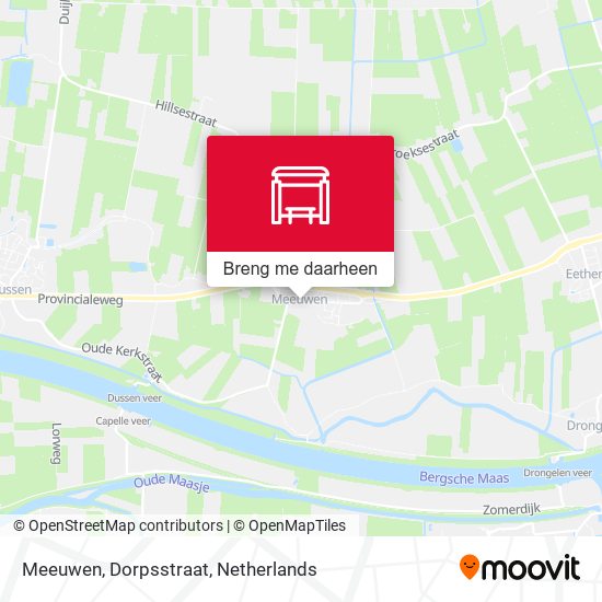 Meeuwen, Dorpsstraat kaart
