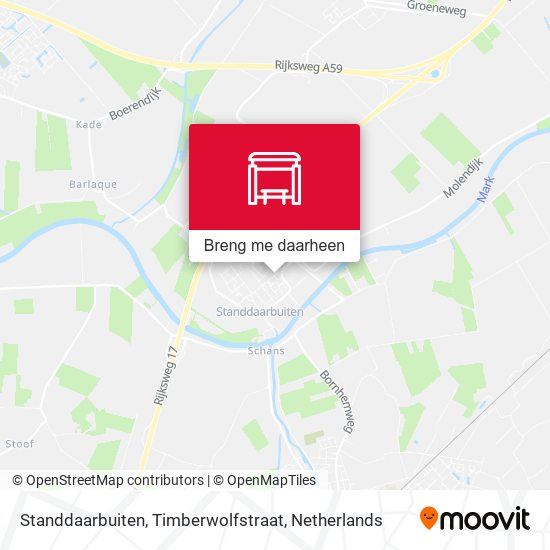 Standdaarbuiten, Timberwolfstraat kaart
