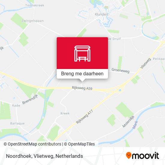 Noordhoek, Vlietweg kaart