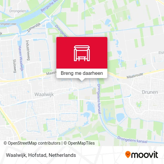 Waalwijk, Hofstad kaart