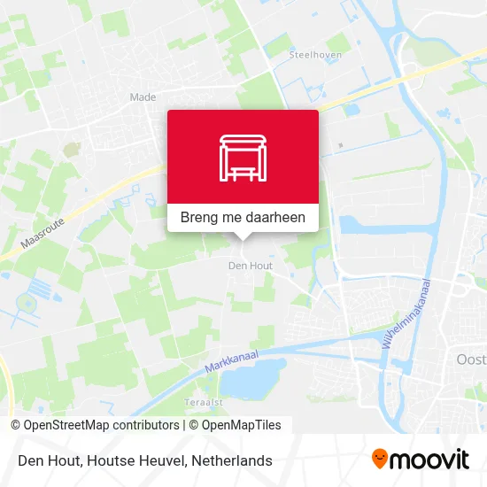 Den Hout, Houtse Heuvel kaart