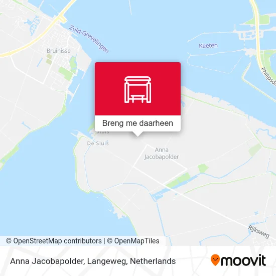 Anna Jacobapolder, Langeweg kaart