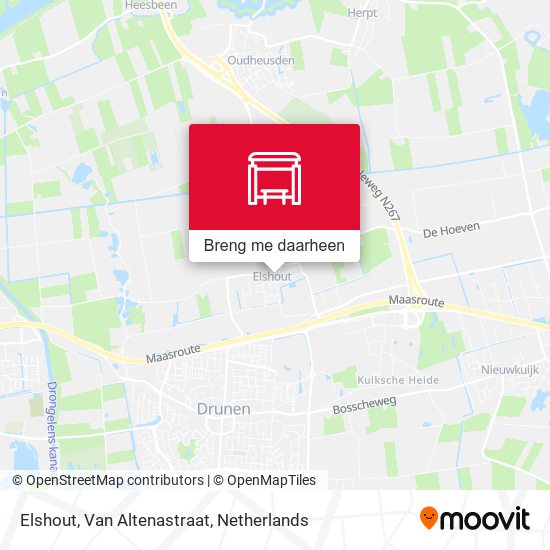 Elshout, Van Altenastraat kaart