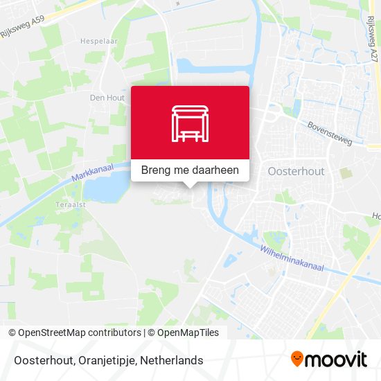 Oosterhout, Oranjetipje kaart