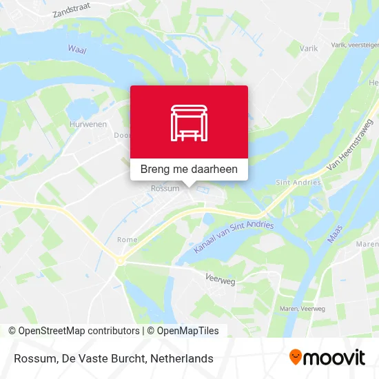 Rossum, De Vaste Burcht kaart