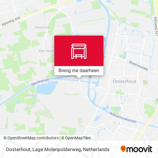 Oosterhout, Lage Molenpolderweg kaart