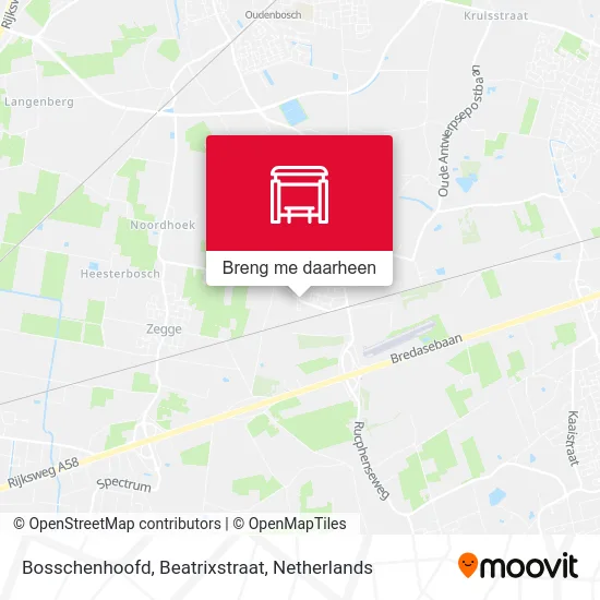 Bosschenhoofd, Beatrixstraat kaart