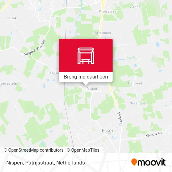 Nispen, Patrijsstraat kaart