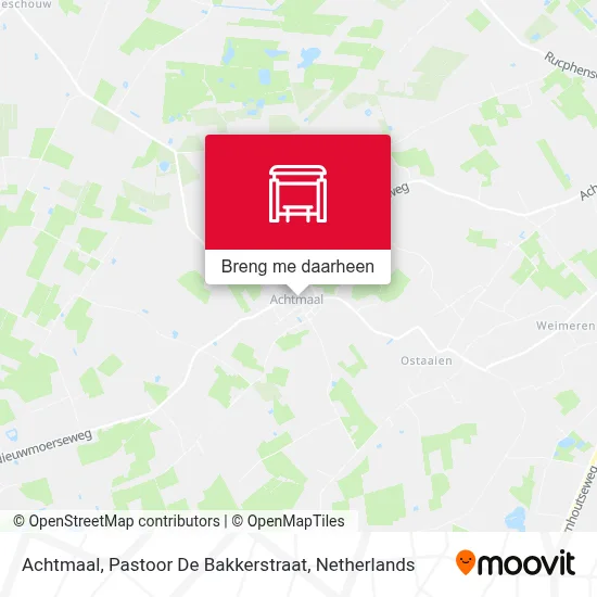 Achtmaal, Pastoor De Bakkerstraat kaart