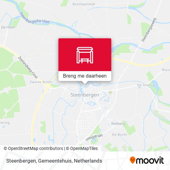 Steenbergen, Gemeentehuis kaart