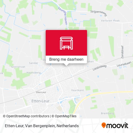 Etten-Leur, Van Bergenplein kaart