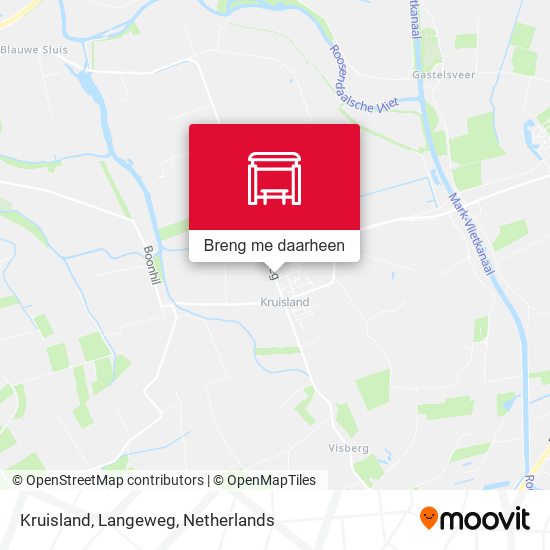 Kruisland, Langeweg kaart