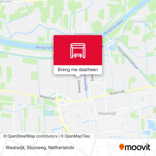 Waalwijk, Sluisweg kaart