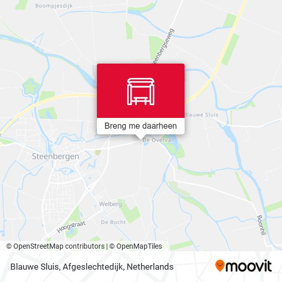 Blauwe Sluis, Afgeslechtedijk kaart