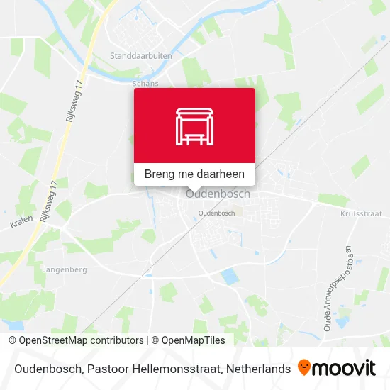 Oudenbosch, Pastoor Hellemonsstraat kaart