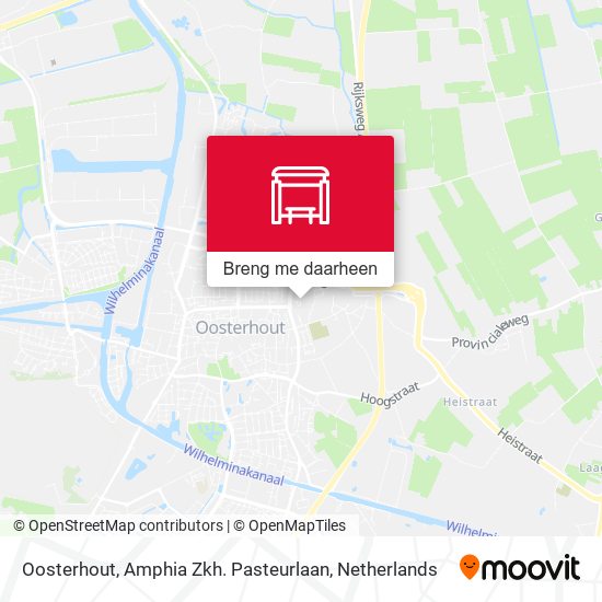 Oosterhout, Amphia Zkh. Pasteurlaan kaart