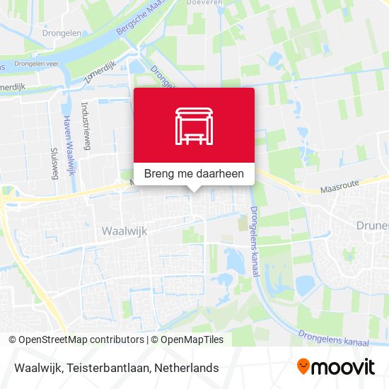 Waalwijk, Teisterbantlaan kaart