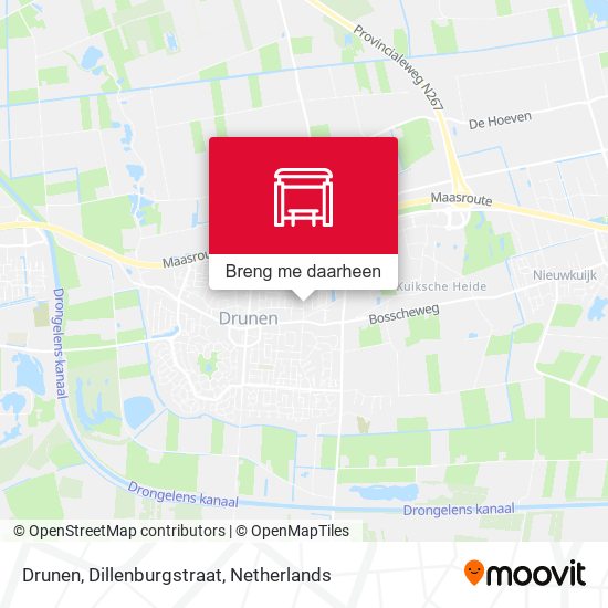 Drunen, Dillenburgstraat kaart