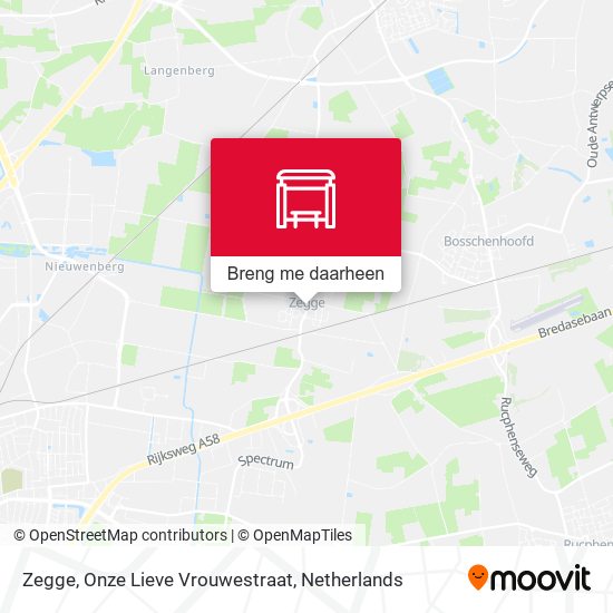 Zegge, Onze Lieve Vrouwestraat kaart