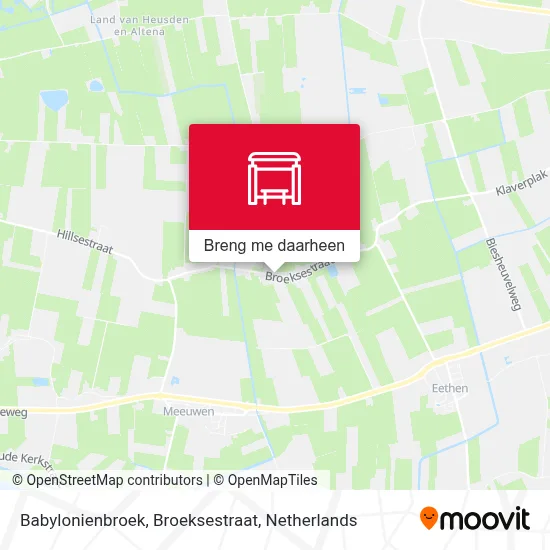 Babylonienbroek, Broeksestraat kaart