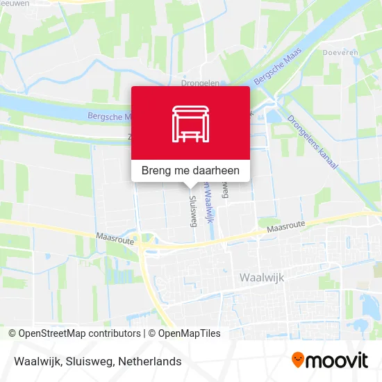Waalwijk, Sluisweg kaart