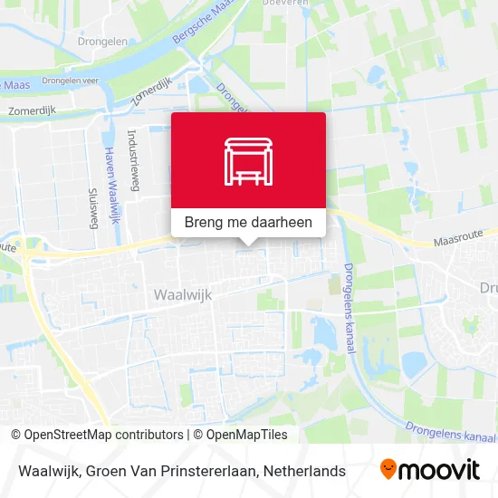 Waalwijk, Groen Van Prinstererlaan kaart
