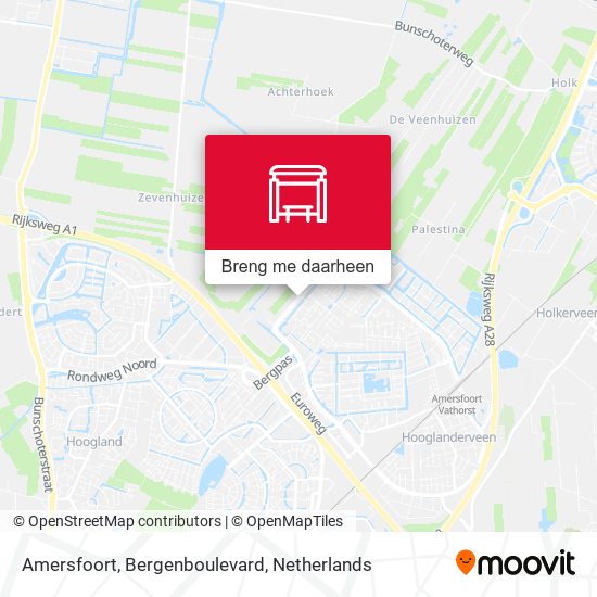 Amersfoort, Bergenboulevard kaart