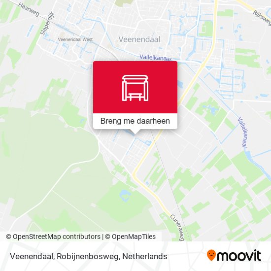 Veenendaal, Robijnenbosweg kaart