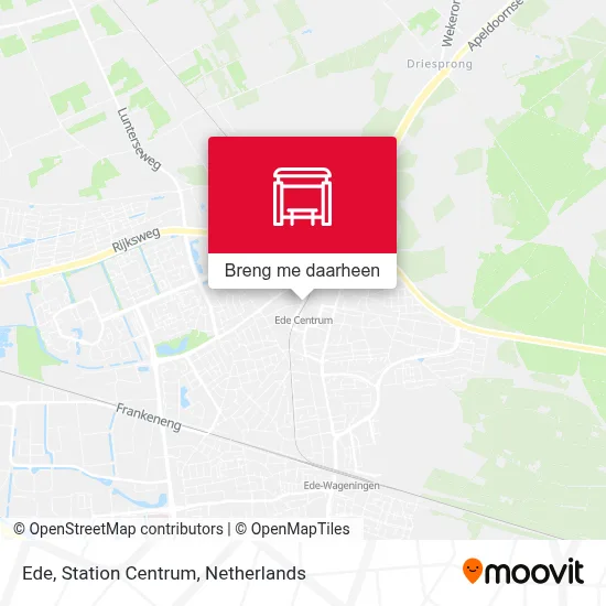Ede, Station Centrum kaart