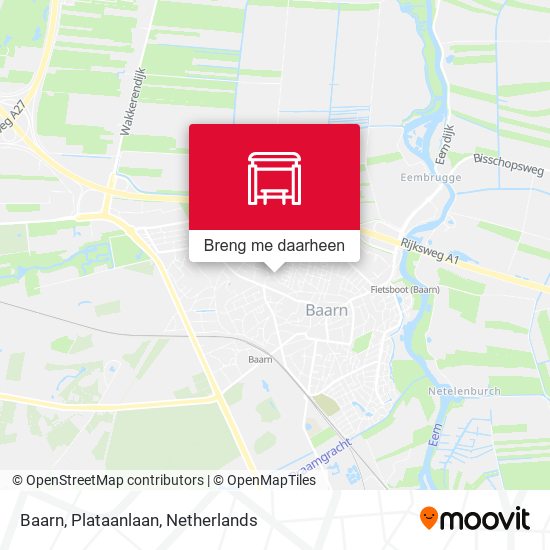 Baarn, Plataanlaan kaart