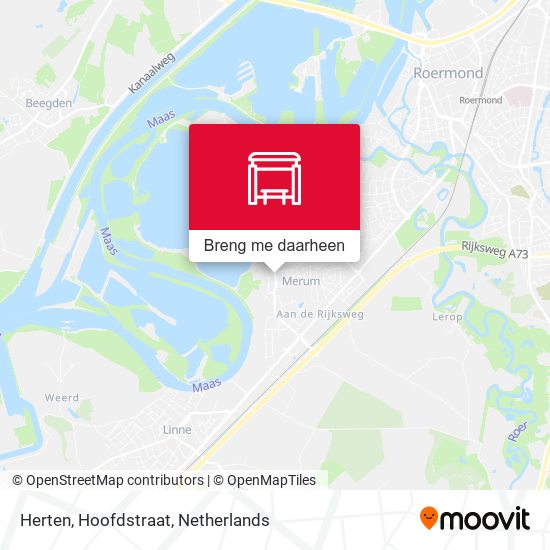 Herten, Hoofdstraat kaart