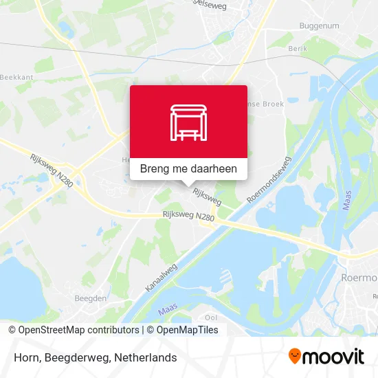 Horn, Beegderweg kaart