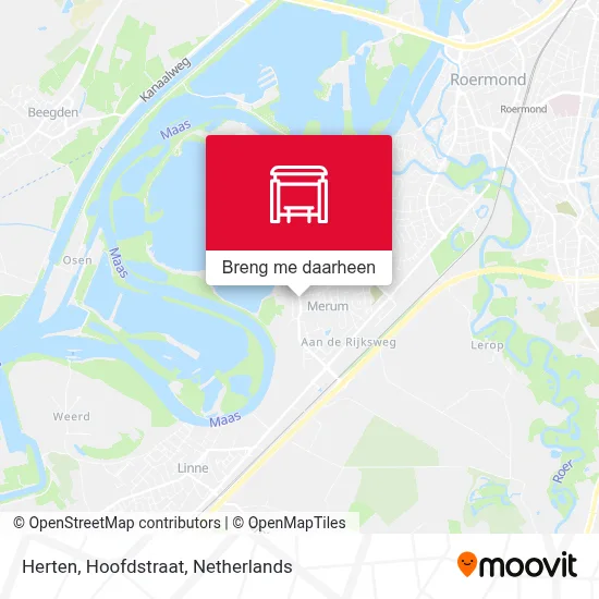 Herten, Hoofdstraat kaart