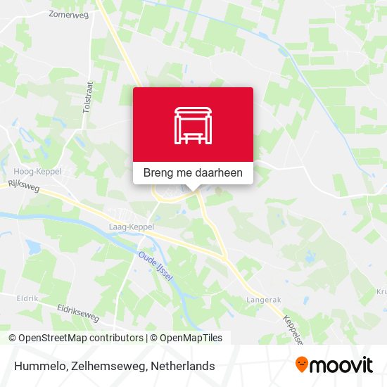 Hummelo, Zelhemseweg kaart