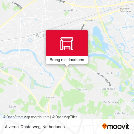 Alverna, Oosterweg kaart