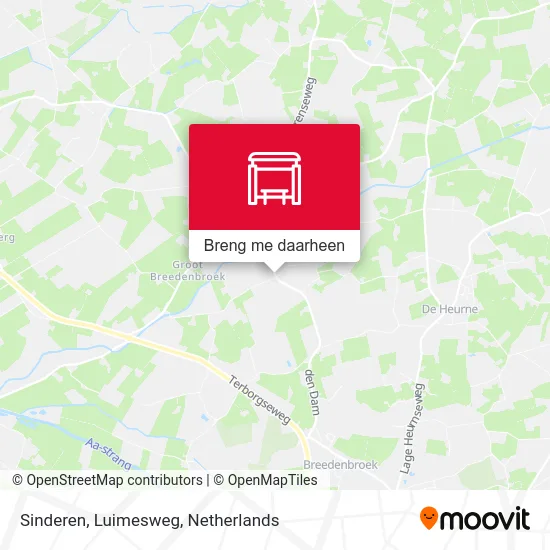 Sinderen, Luimesweg kaart