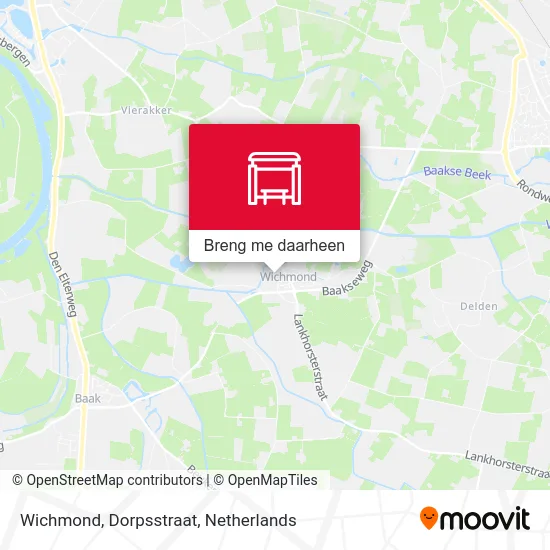 Wichmond, Dorpsstraat kaart