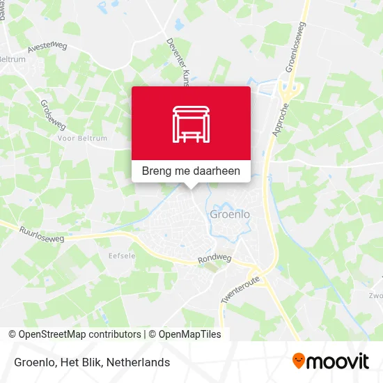 Groenlo, Het Blik kaart