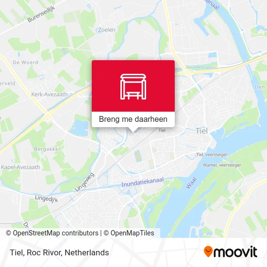 Tiel, Roc Rivor kaart