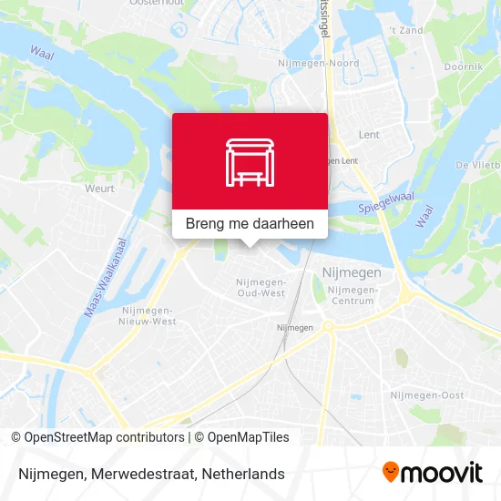 Nijmegen, Merwedestraat kaart