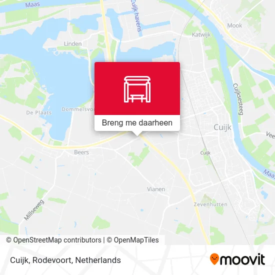 Cuijk, Rodevoort kaart