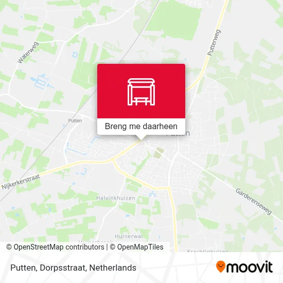 Putten, Dorpsstraat kaart