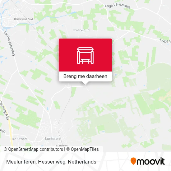 Meulunteren, Hessenweg kaart
