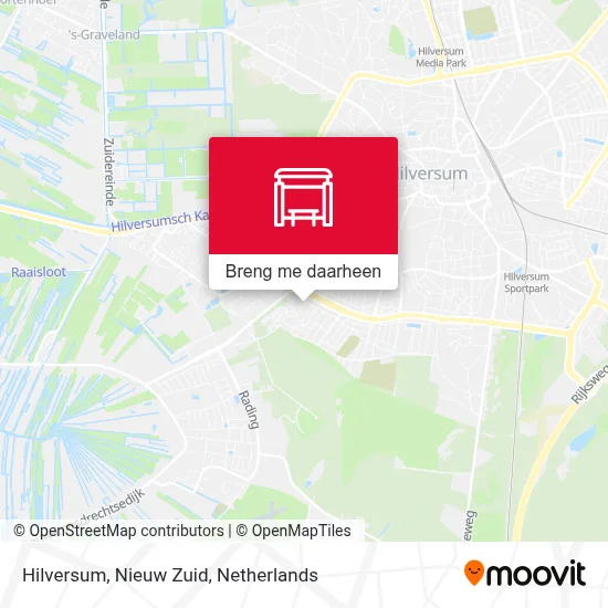 Hilversum, Nieuw Zuid kaart