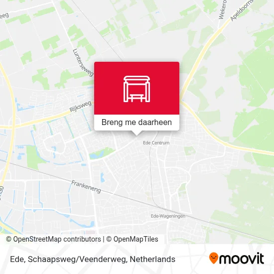 Ede, Schaapsweg/Veenderweg kaart
